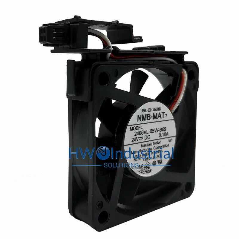 1PC A90L-0001-0567#B 24V 0.10A 2406VL-05W-B69 Fanuc Interface Fan with Bracket
