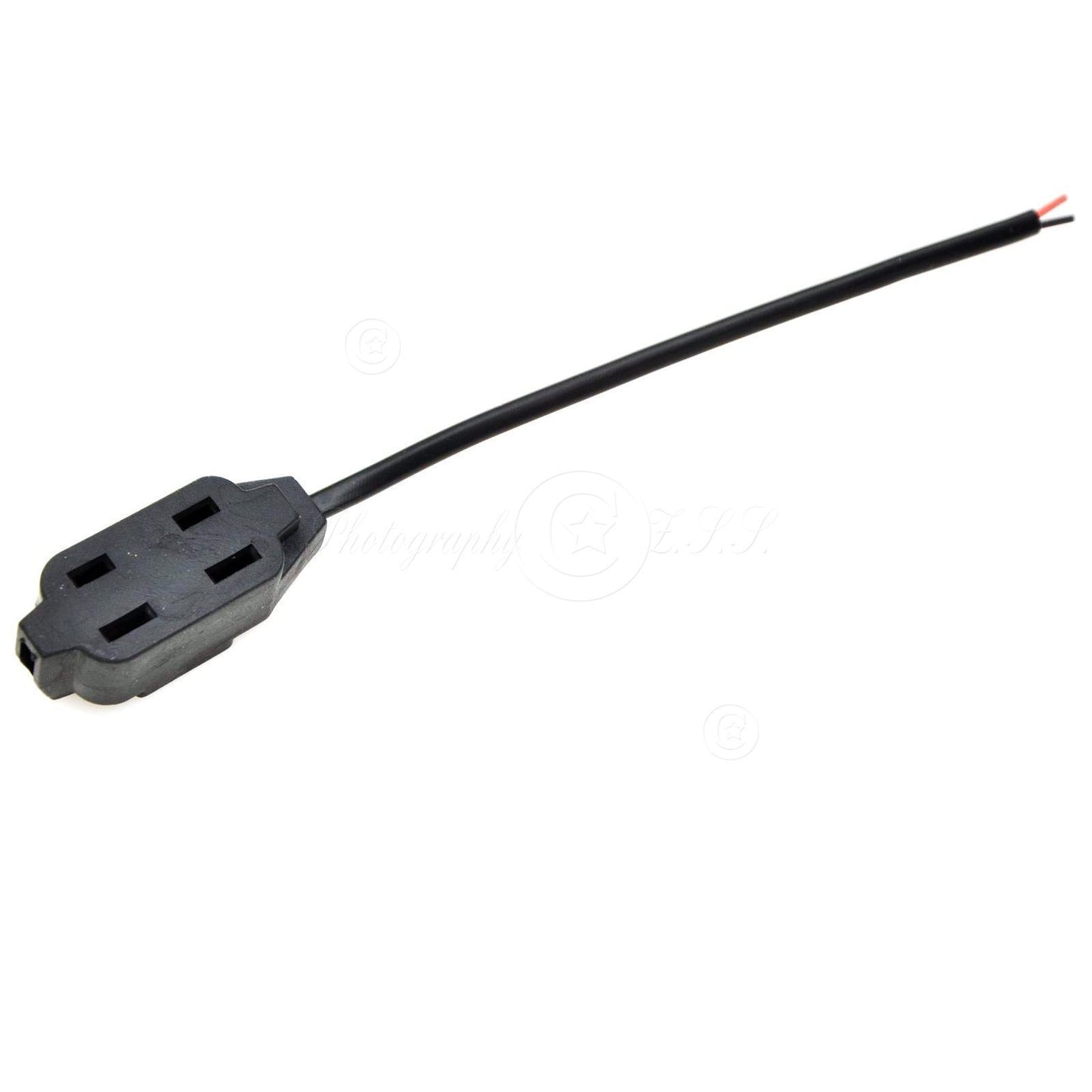 2x 1 To 3 Sockets Splitter CA/US Connector IP Camera Power Supply Adapter Plug