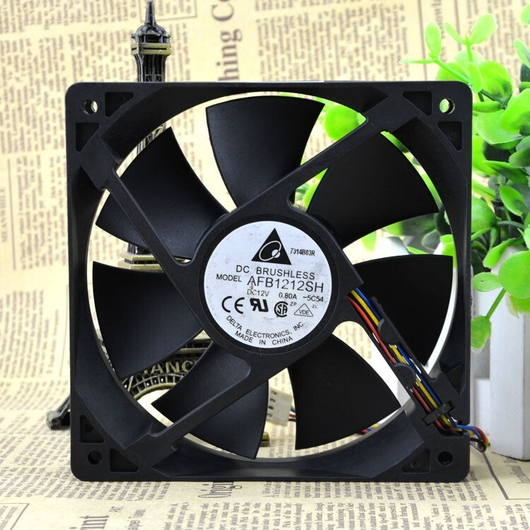 Delta fan AFB1212SH 12025 120*120*25mm 12V 0.8A 4pin PWM Case Cooling Fan