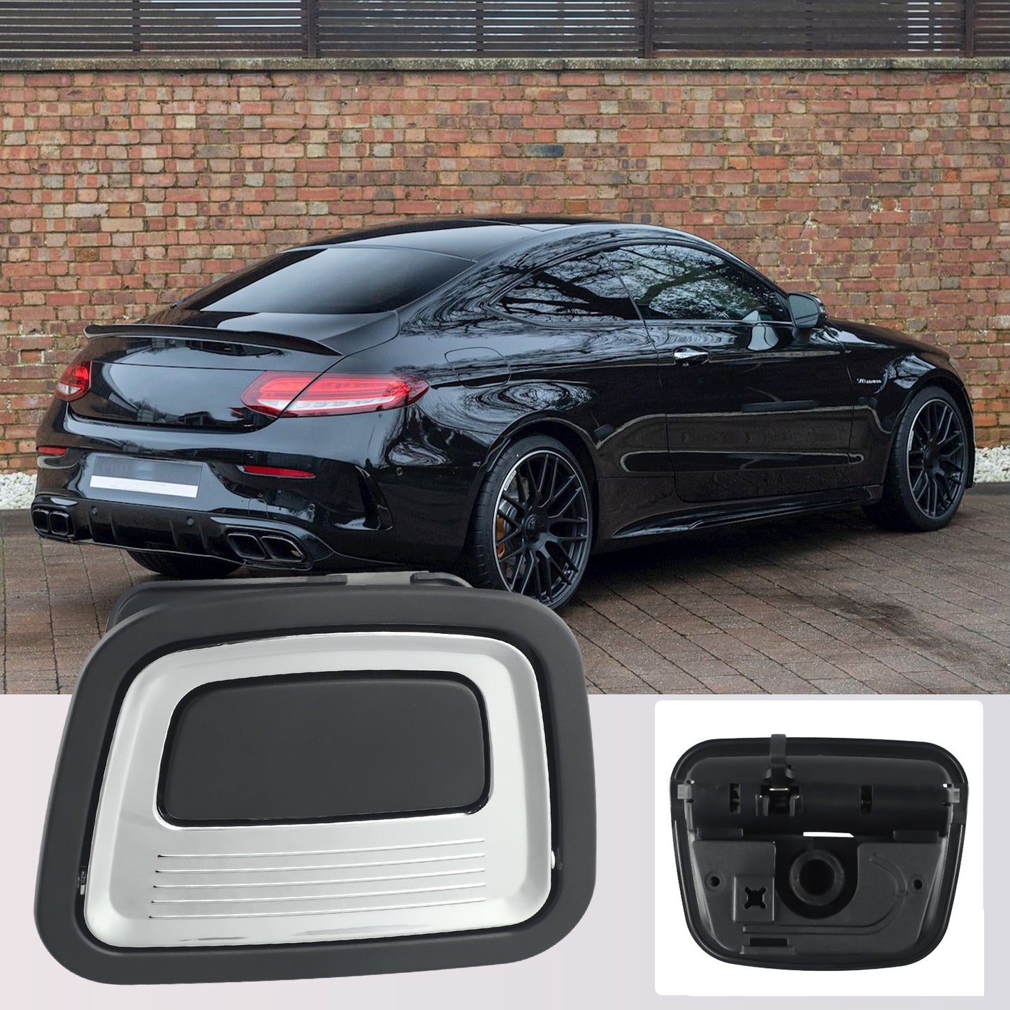 Handle Trim Trunk Floor Cover Rear 1pc Black   Car Accessories