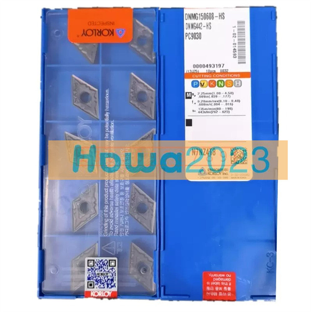 10Pcs/box KORLOY DNMG150608-HS PC9030 DNMG442-HS Turning Blade Carbide Inserts