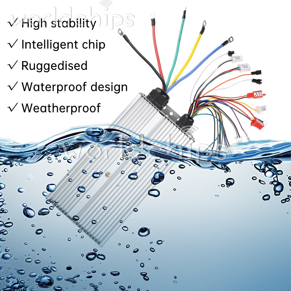 48V 60V 72V 84V 5000W Dual Row Smart Brushless Controller for Electric Vehicles