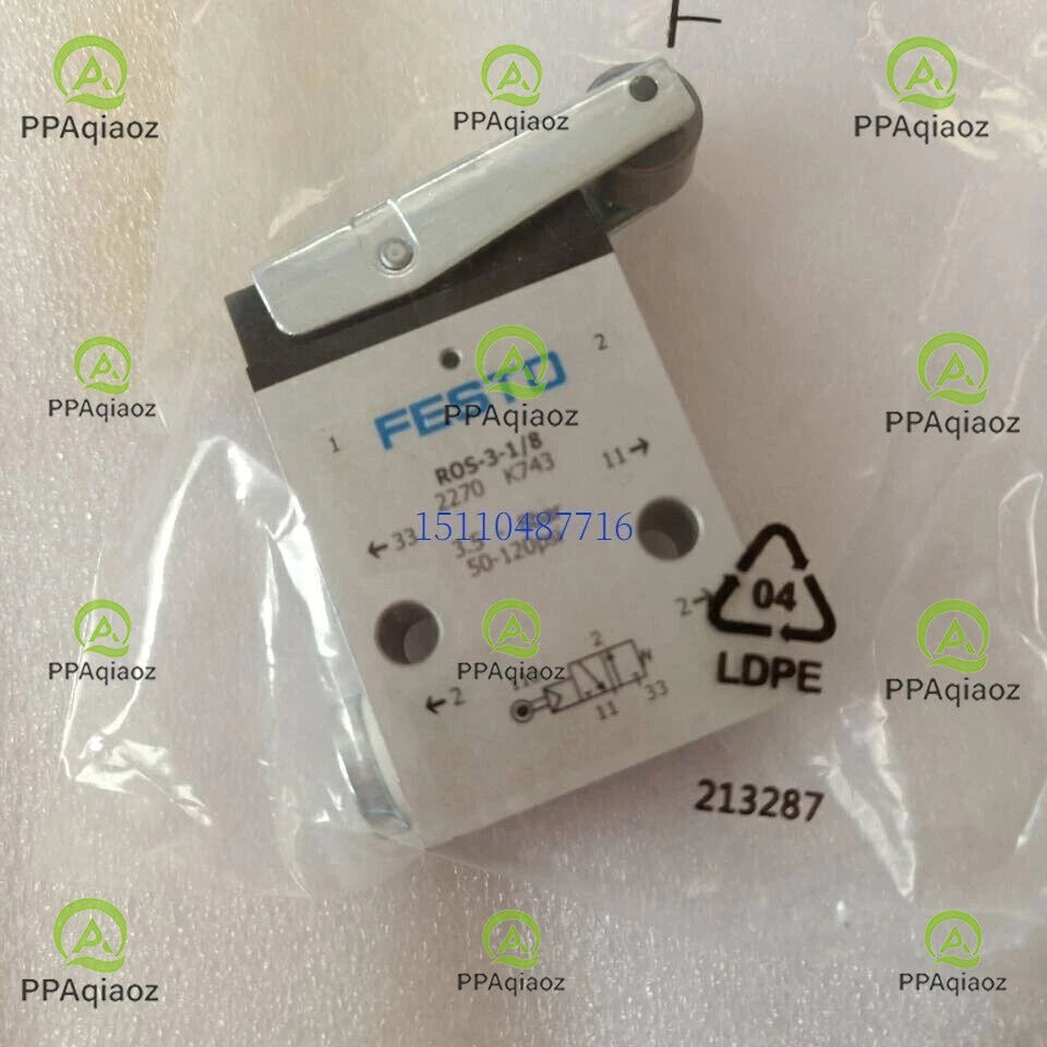 1PC FESTO ROS-3-1/8 2270 Roller Lever Valve ROS-3-1/8  ping