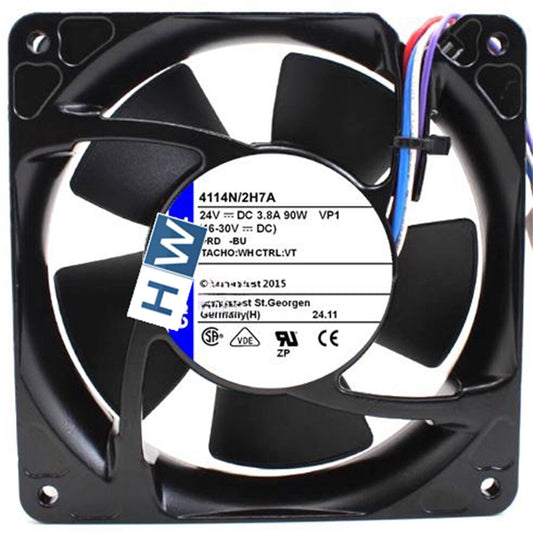 1/piece 4114N/2H7A 12038 24V 3.8A 90W Aluminum Frame Cooling Fan