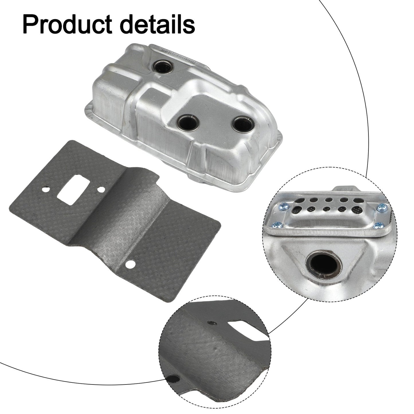 Complete Muffler Kit 577953501 585044201 for RedMax EBZ6500 EBZ7500 Blowers