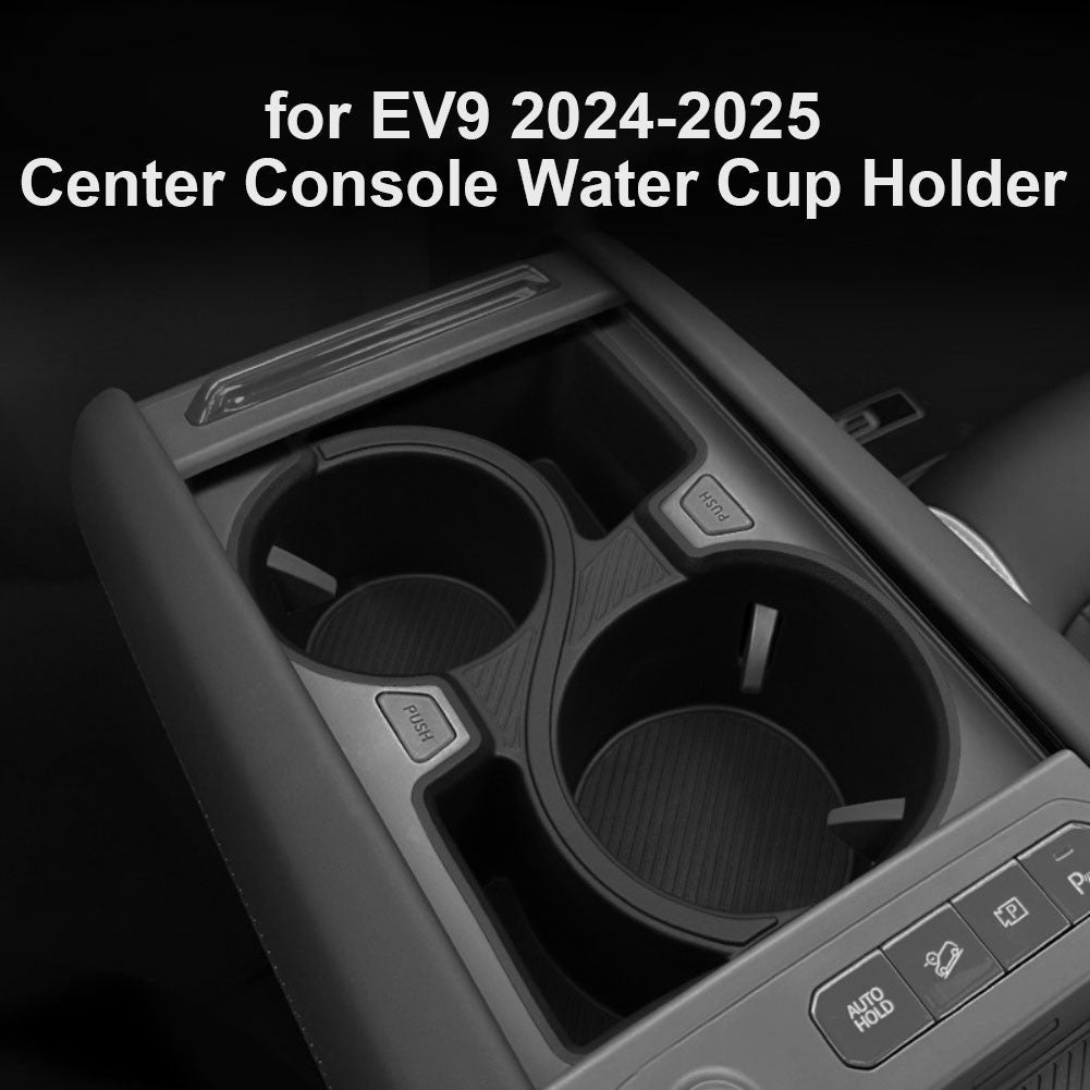 For Kia For EV9 2024 2025 Center Console Storage Organizer Tray Black TPE