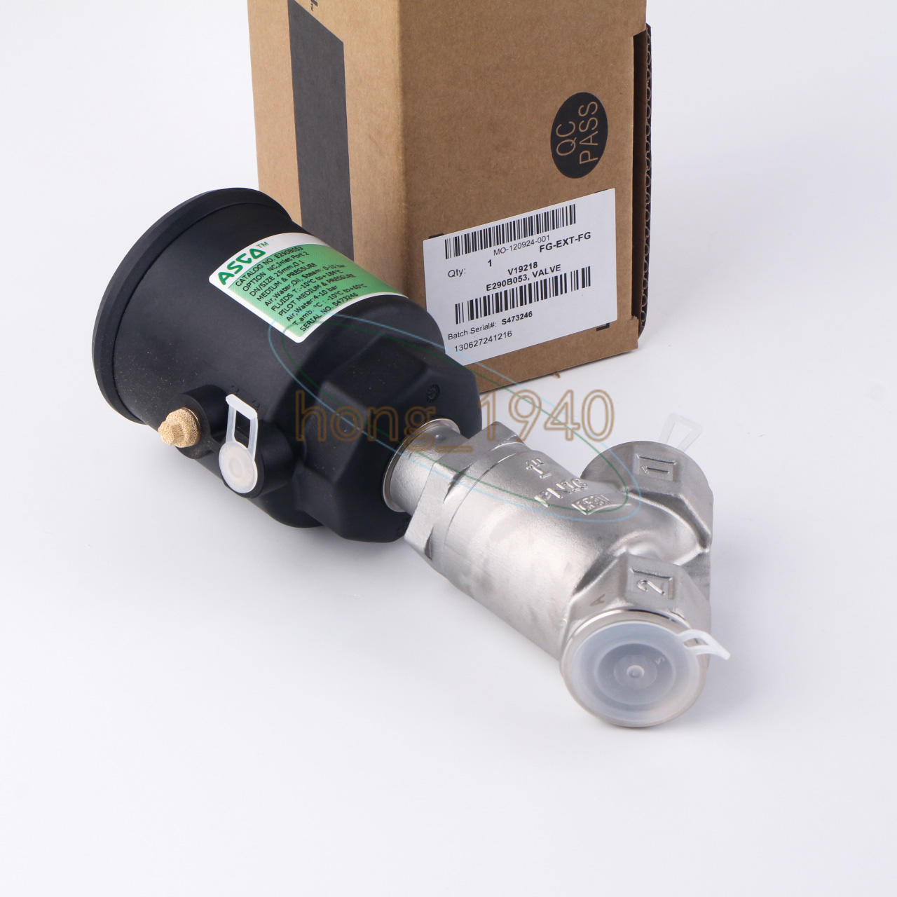 1 PCS  ASCO pneumatic angle seat valve E290B053 Free Shipping