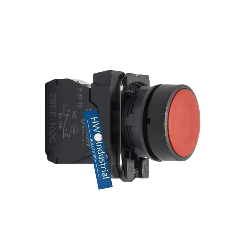 2/Piece  XB5 Series Flat Head Button Switch XB5AA42C XB5-AA42C Red 1NC