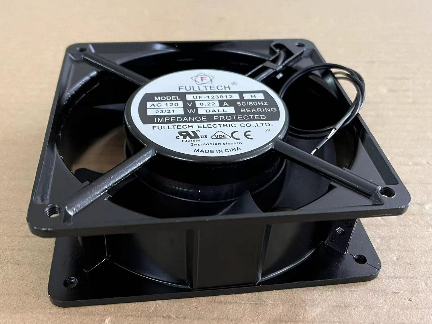 FULLTECH UF-123812 H AC120V 0.22A 12038 120mmX38mm 12cm AC cooling fan