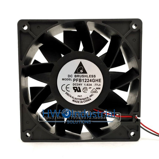 1PC Delta PFB1224GHE 12038 24V 1.62A 12CM high air volume ABB inverter Fan
