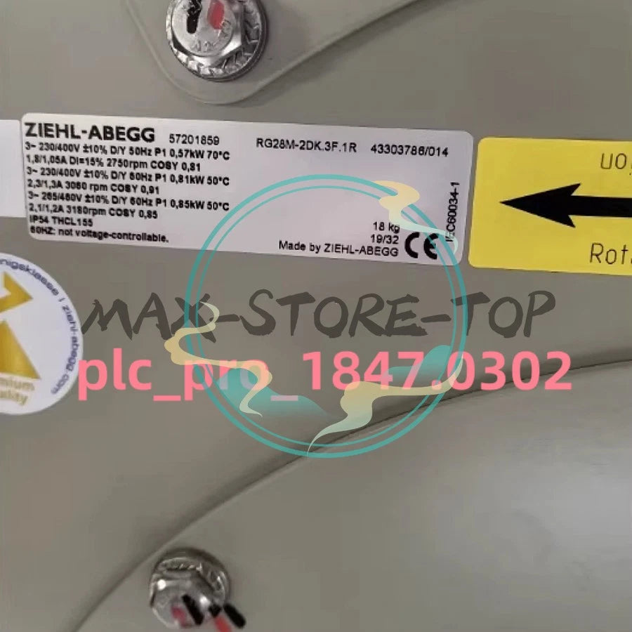 1PCS ZIEHL-ABEGG GR28M-2DK.3F.1R Centrifugal Fan Equipment Fan Fast delivery