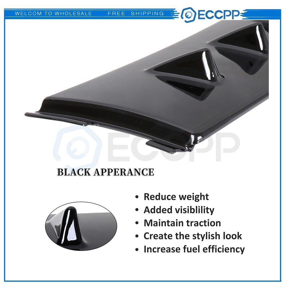 For 03-07 Lancer EVO 8 9 Black Vortex Generator Shark Fin Spoiler Roof Wing
