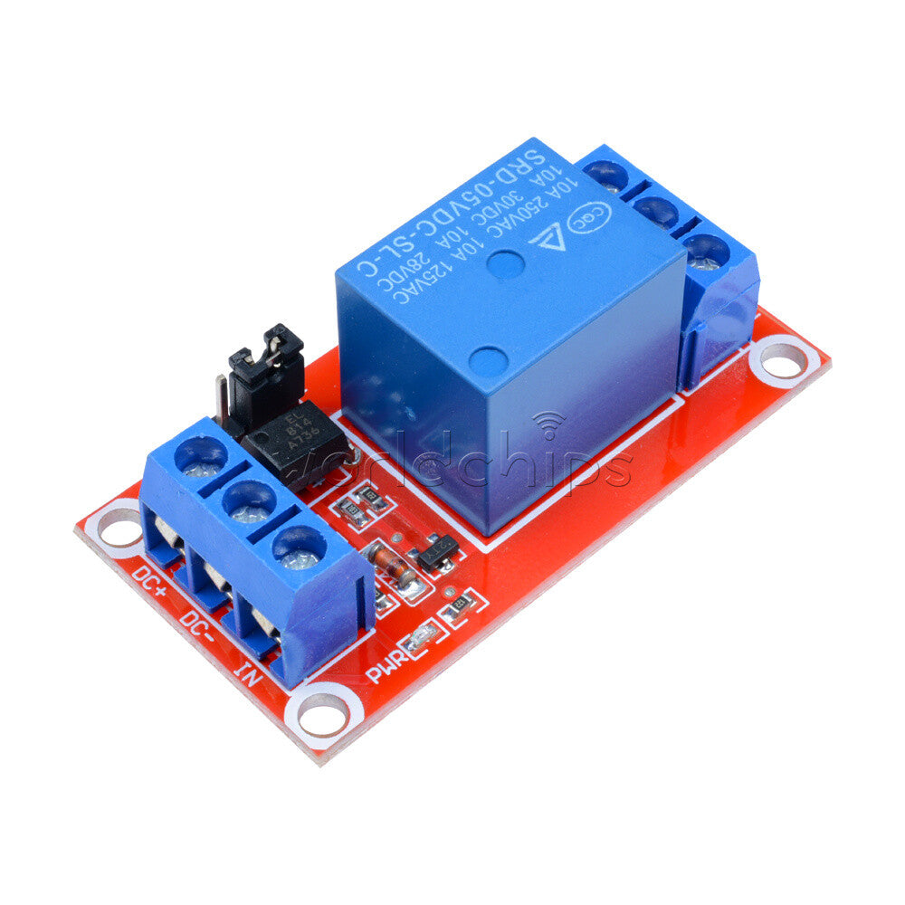 10PCS DC 5V 1-Channel Optocoupler Relay Module for Arduino H/L Level Triger
