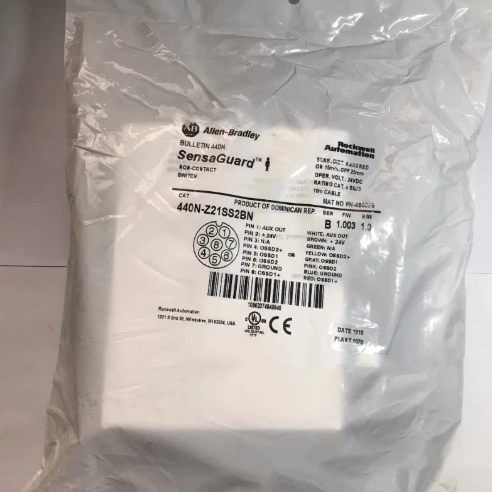 Allen-Bradley 440N-Z21SS2BN safety switch UPS free shipping #P