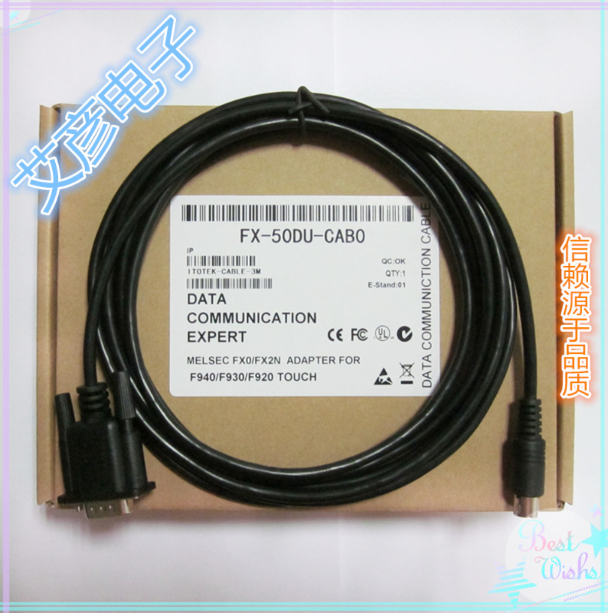 For Mitsubishi F920/930/940 and FX Series PLC Communication Cable FX-50DU-CAB0