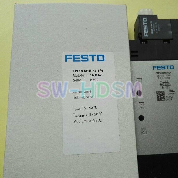 1PCS  For FESTO CPE18-M1H-5L-1/4 163142 Solenoid Valve freight free