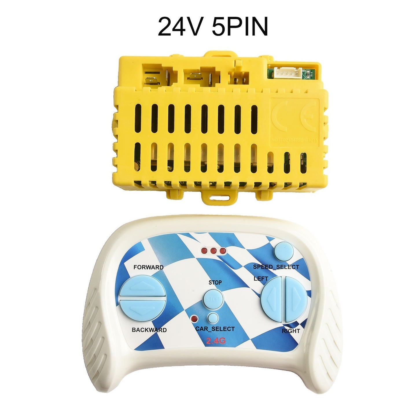 Compatible 24V 5 Pin Control Box for Children Electric Car and Remote Control