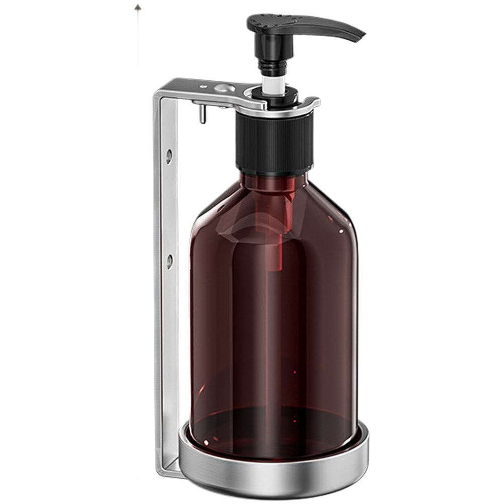 304 Stainless Steel Soap Dispenser with Lock Wall Mounted for Multiple Liquids