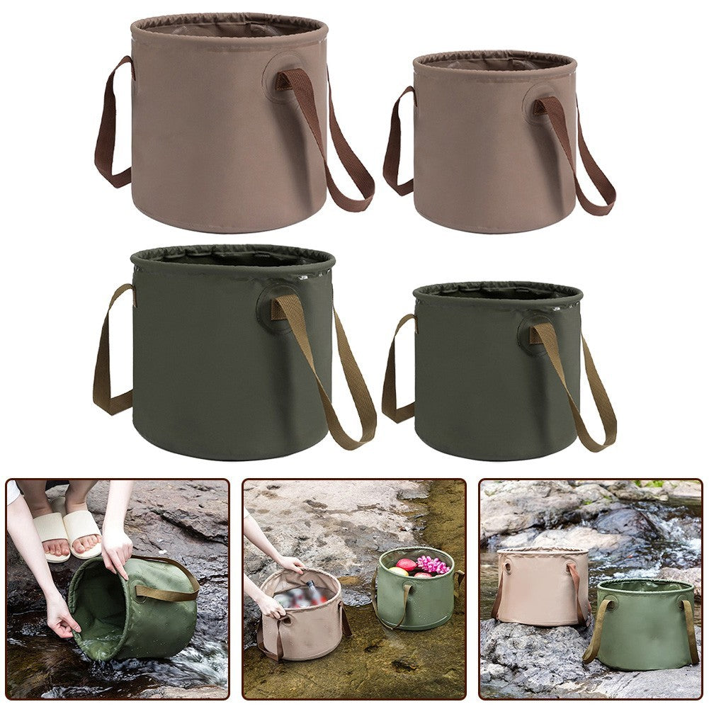 Multi Use Folding Bucket Collapsible Water Container for Hiking Fishing Camping