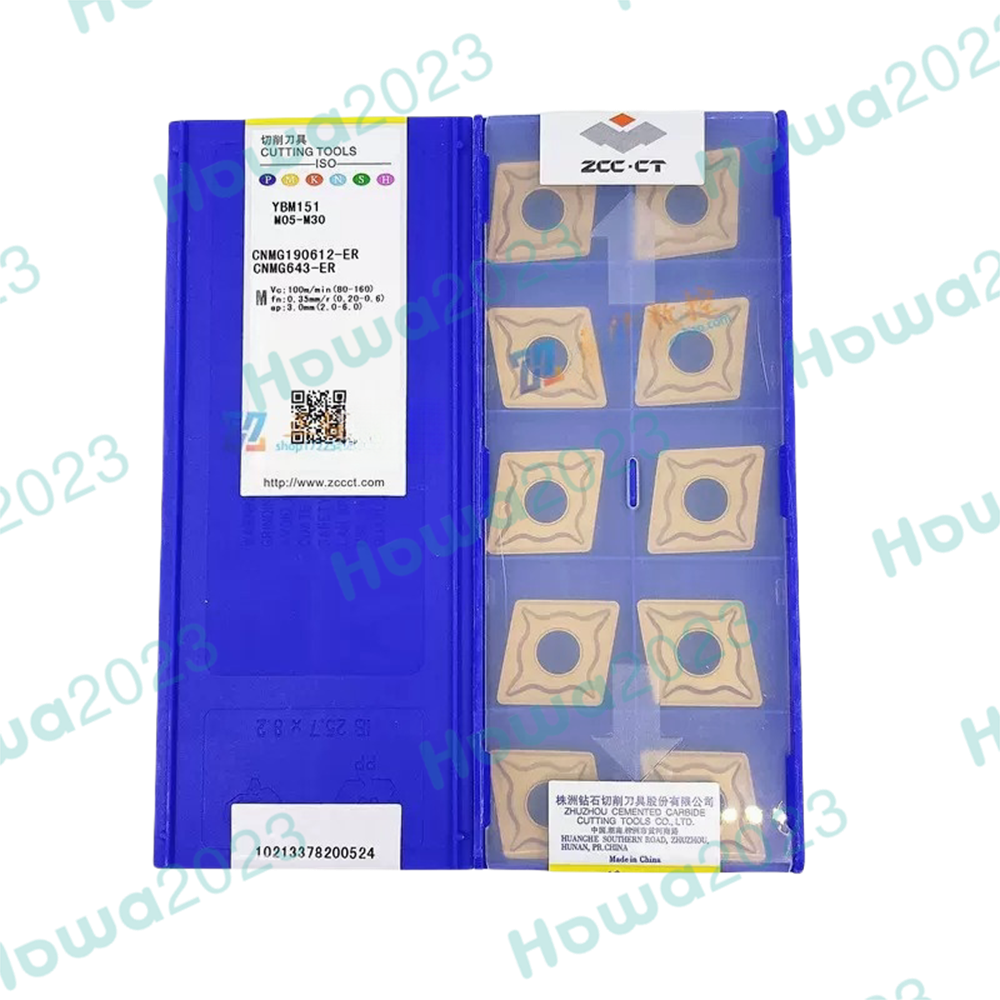10pcs/Box CNMG190612-ER YBM151 CNMG643-ER CNC Turning Blade Carbide Inserts