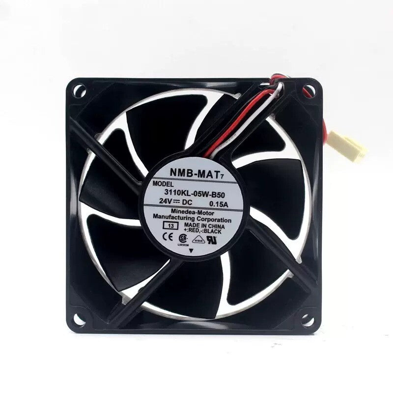 NMB 3110KL-05W-B50 24V 0.15A 8CM 8025 2-wire inverter cooling fan