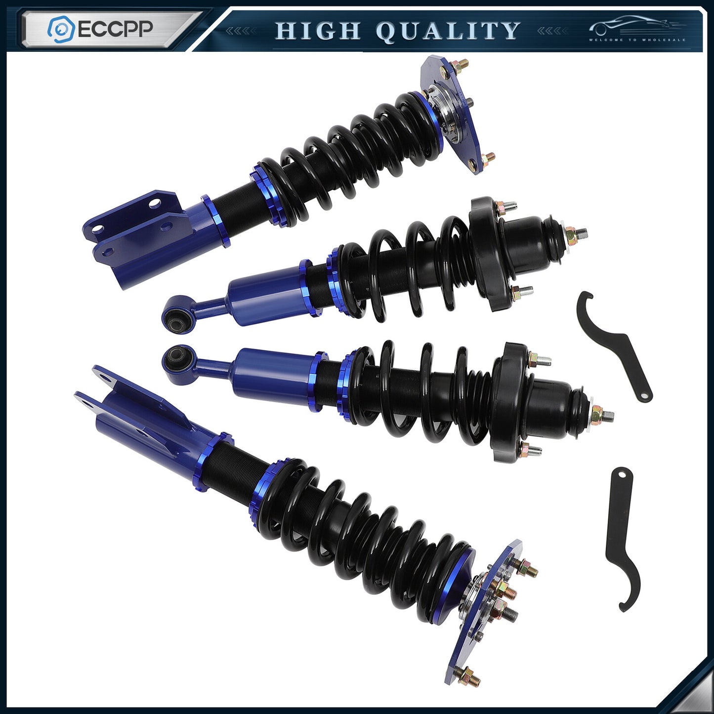 ECCPP Coilovers For 2002-2006 Mitsubishi Lancer Suspension Set Adj.Height Shocks