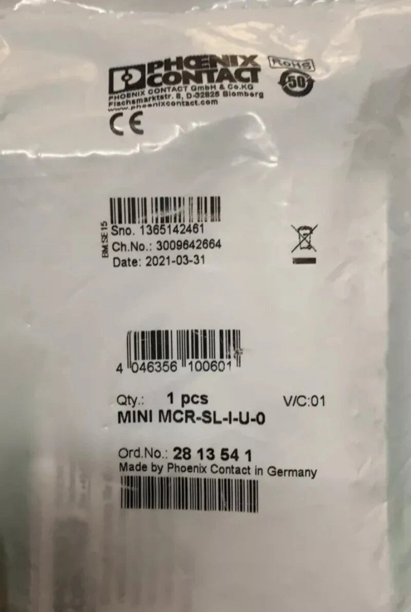 Phoenix Contact MINI MCR-SL-I-U-0 2813541 Isolator #P