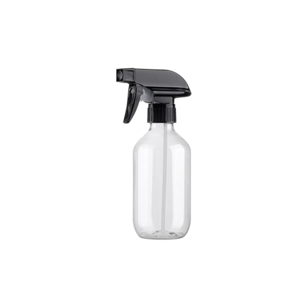 Clear/Brown Spray Bottles, 10oz/300ml, Adjustable Head, Refillable
