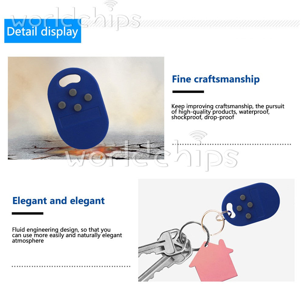5pcs RFID multiple key fob 5-in-1 125khz T5577 EM ID writable IC 13.56Mhz keytag