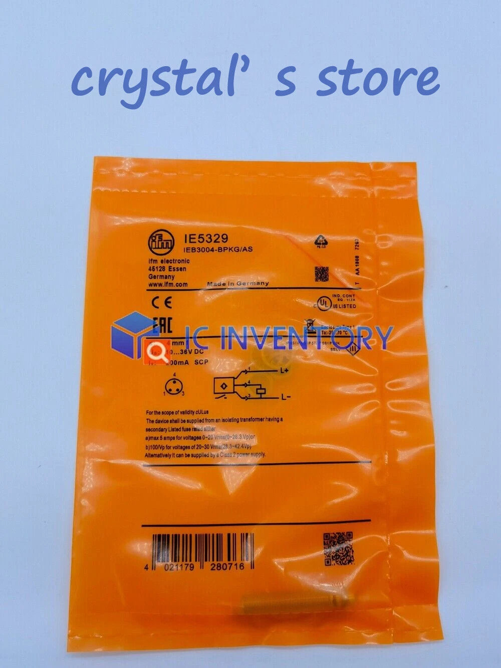 1PCS   IFM proximity switch sensor IE5329 #P