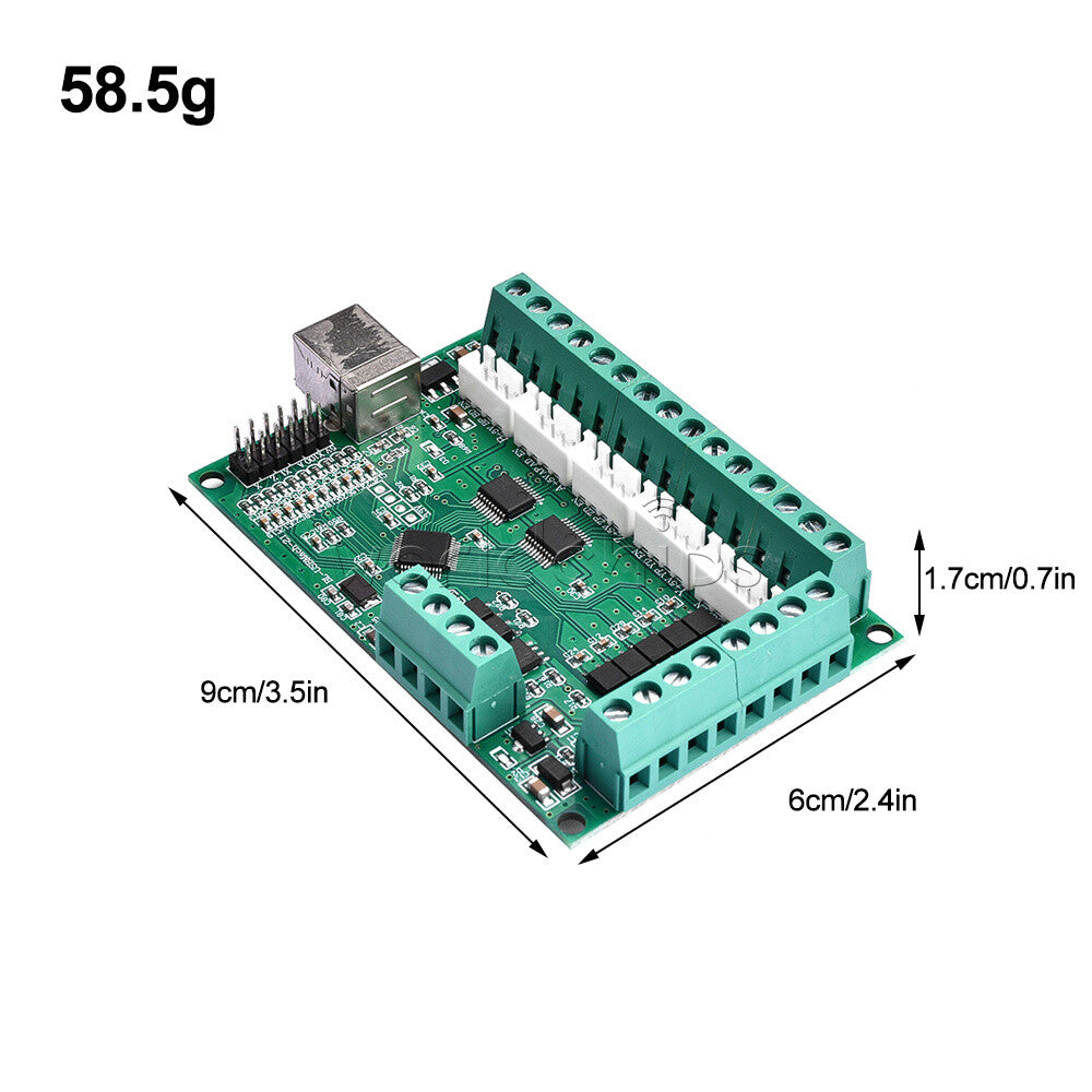 CNC USB MACH3 100Khz Breakout Board 5 Axis Interface Driver Motion Control C2U6