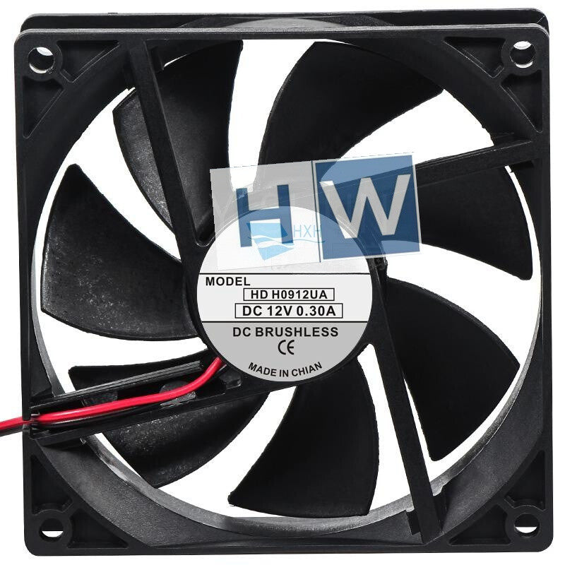 1PC FHXH HDH0912UA 9CM 9225 12V 0.30A 2-wire Switch Inverter Cooling Fan