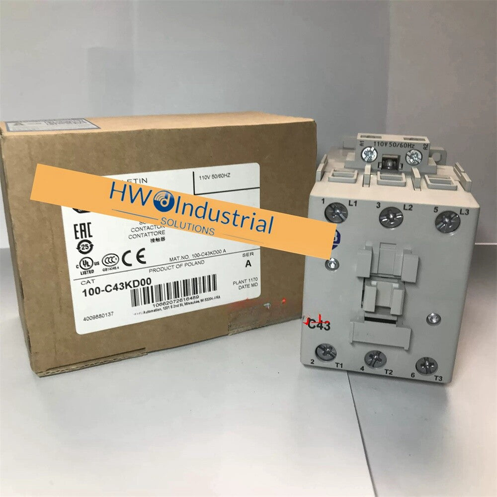 1/piece  100-C43KD00 100-C43*00 110V Coil Voltage Contactor