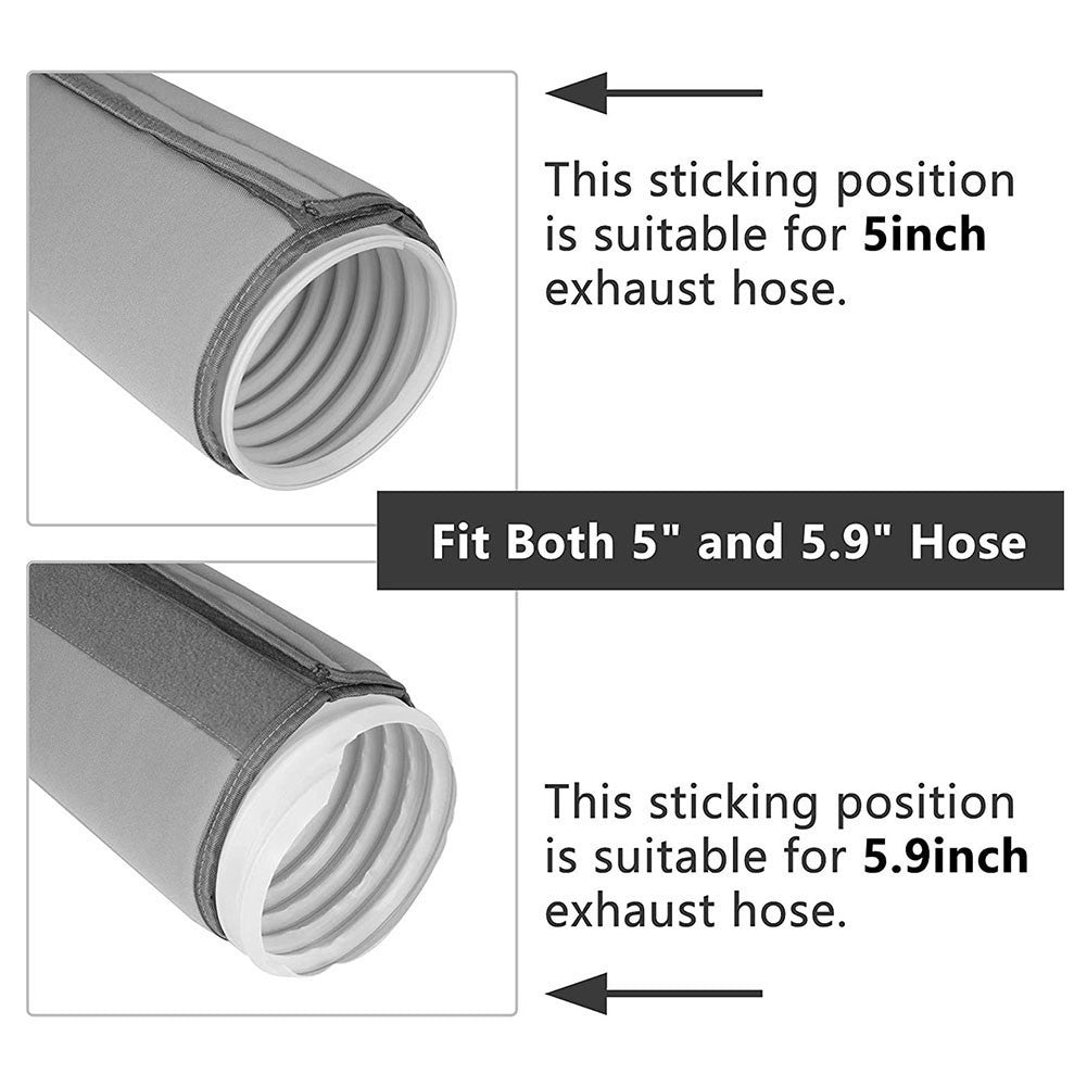 Energy Saving Hose Cover for Air Conditioner Exhaust Hose 5 Inch Diameter