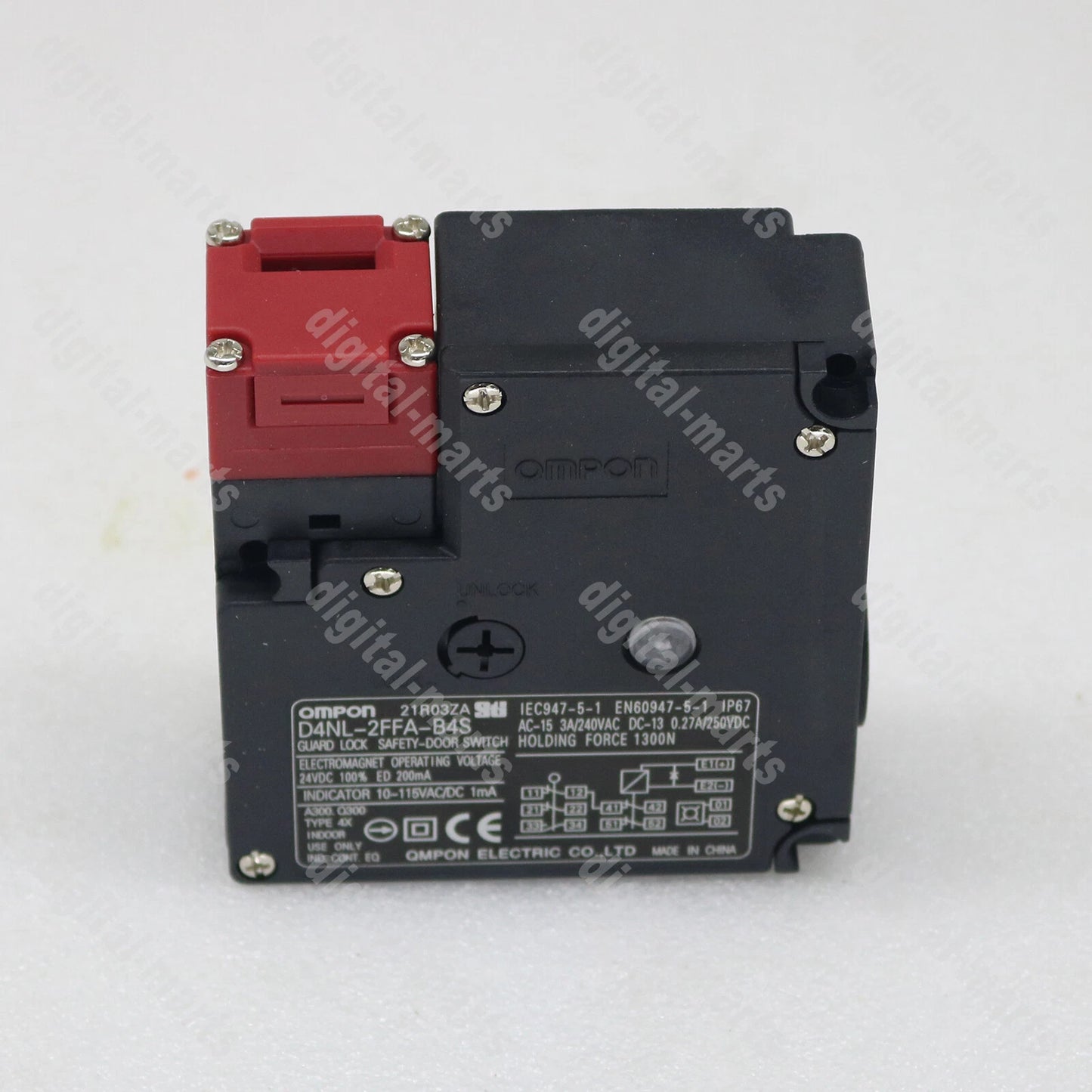A  Omron Guard Lock Safety Door Switch D4NL-2FFA-B4S Free shipping#LJ #P