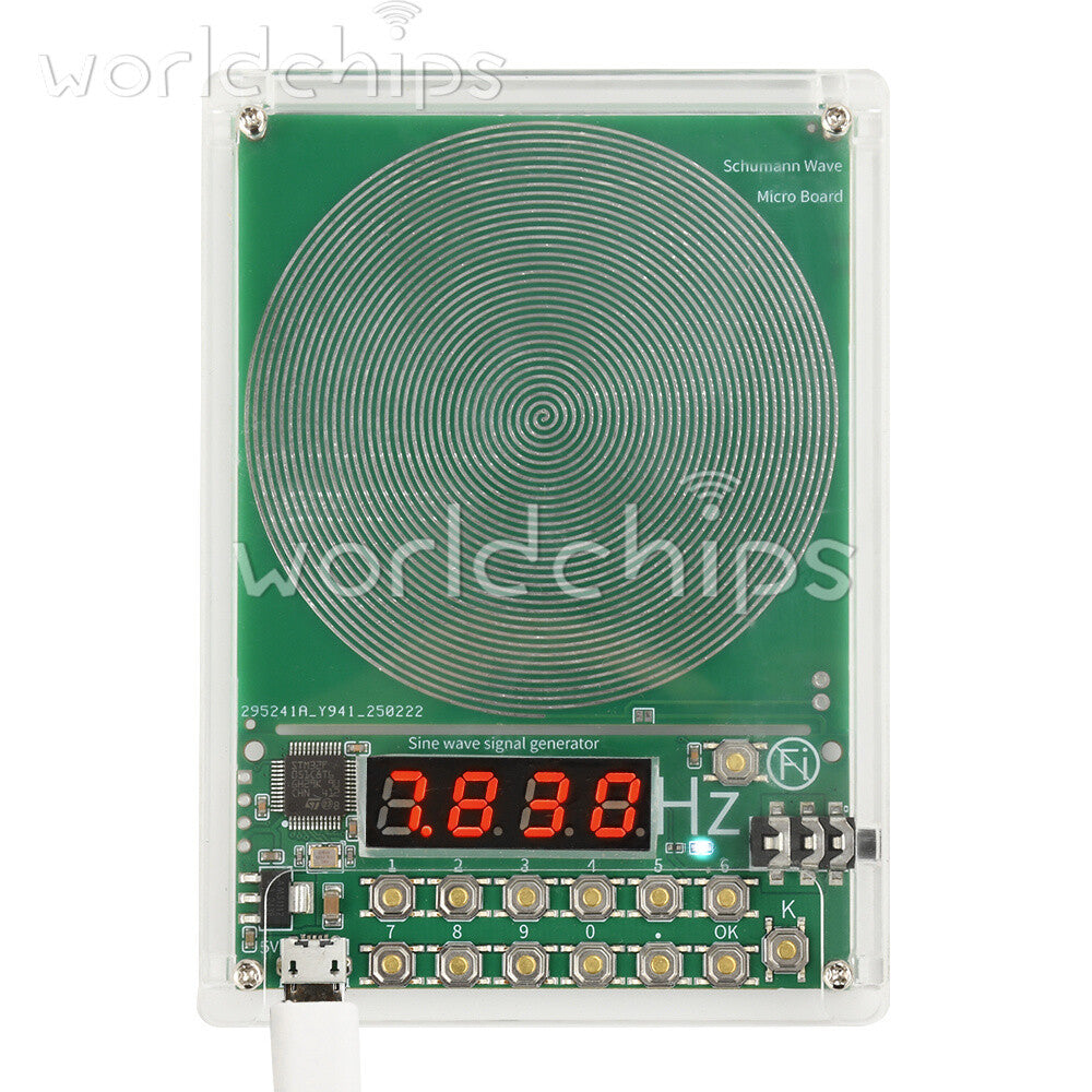 Digital Schumann Wave Generator Adjustable 0.1Hz~100kHz Sine Wave With Shell