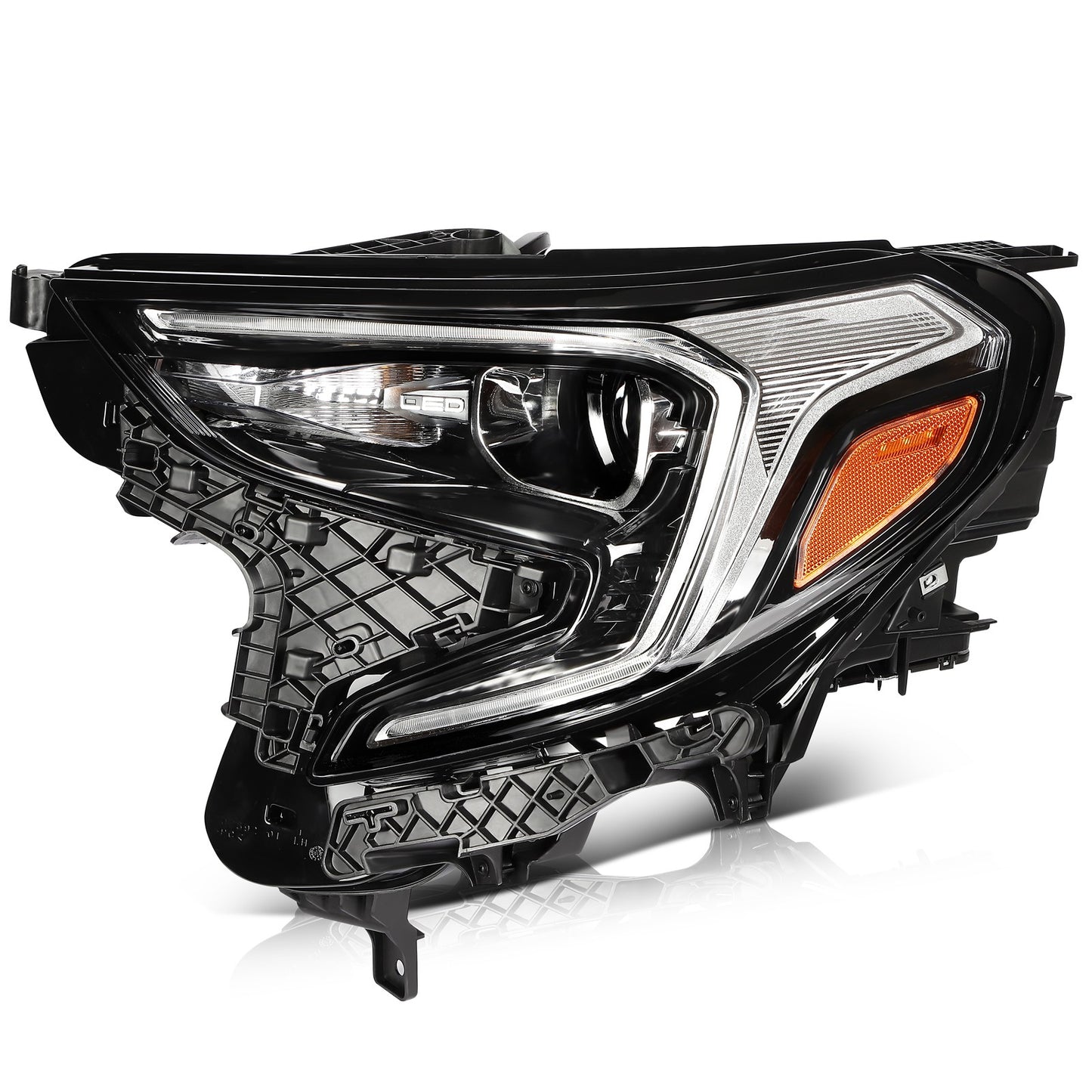 For 2018-2021 GMC Terrain Headlight Black Left Side Replace Headlight Assembly