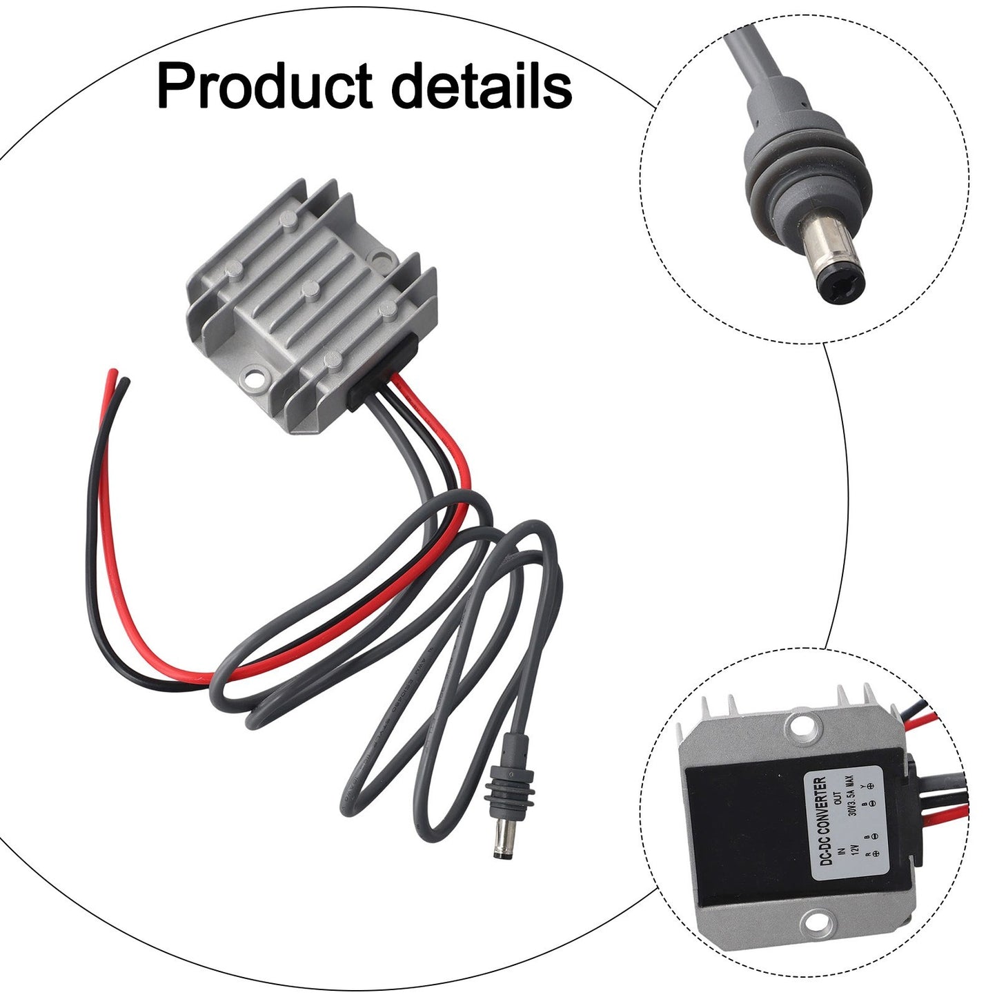 Optimized Voltage Regulation Essential 12V Step Up Adapter for Outdoors