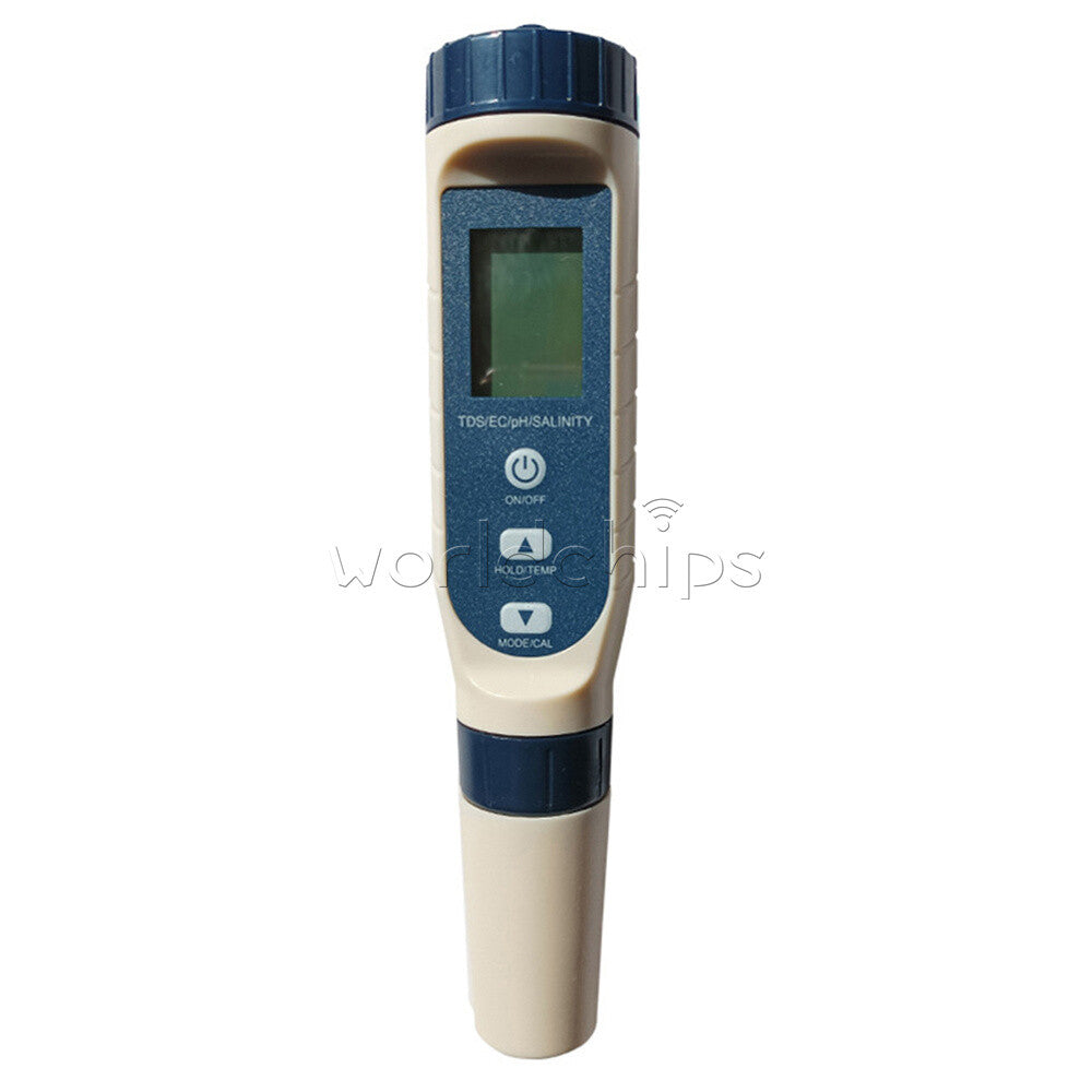 5 in 1 pH Tester Digital PH Tester Pen 0.01 High Accuracy IP65 Water Testing Kit