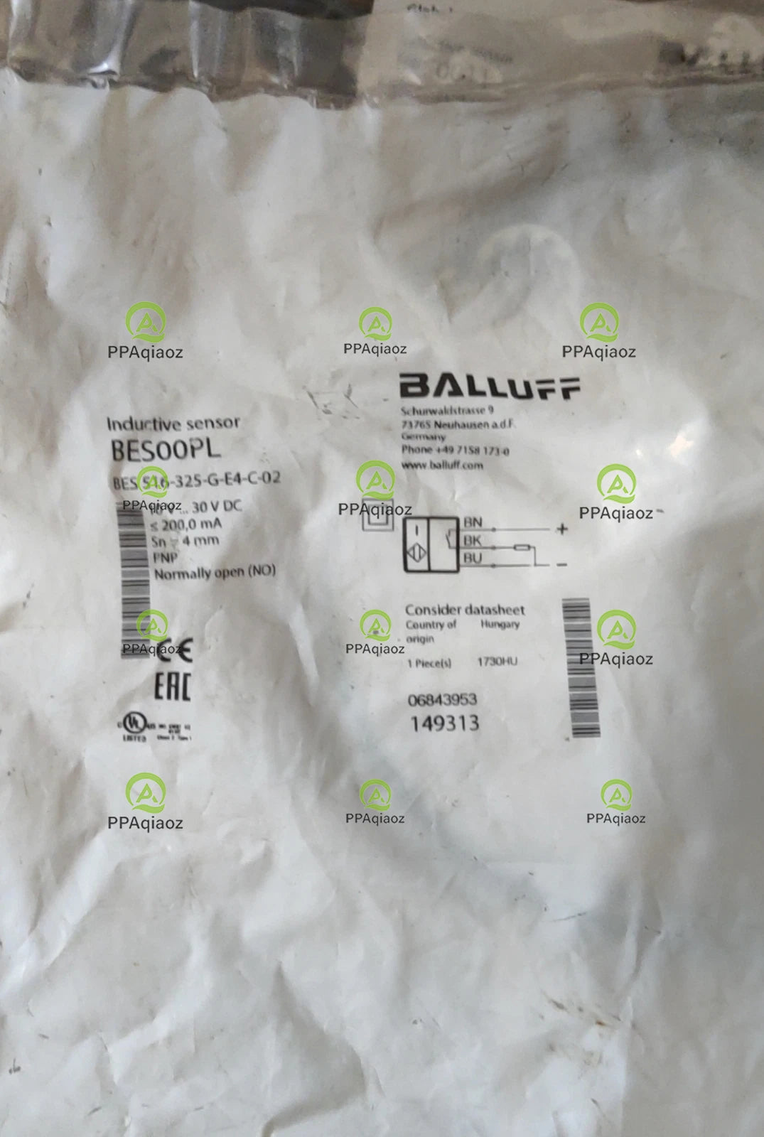 1Pcs  BALLUFF BES 516-325-G-E4-C-02（BES00PL) sensor Fast delivery