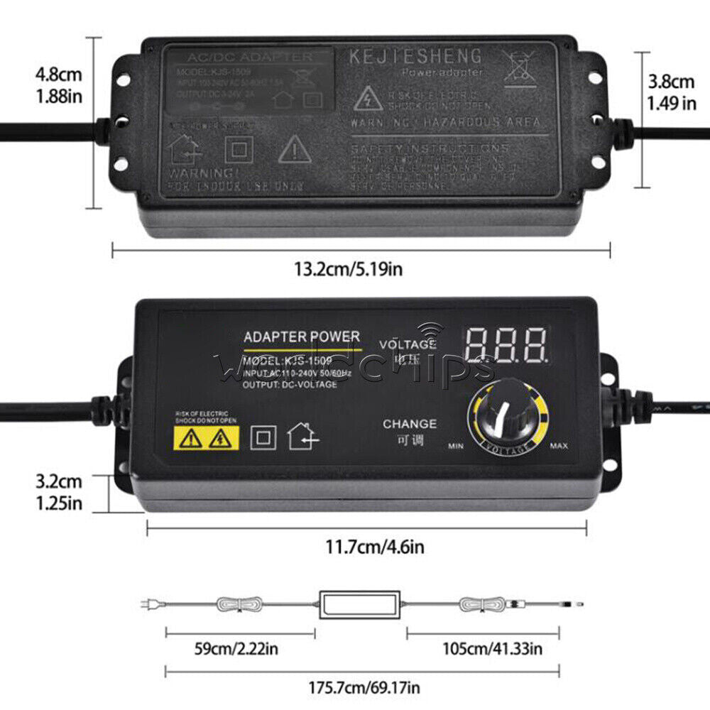 Power Switching Adapter 3-36V Adjustable Voltage Regulation Power Supply Adaptor