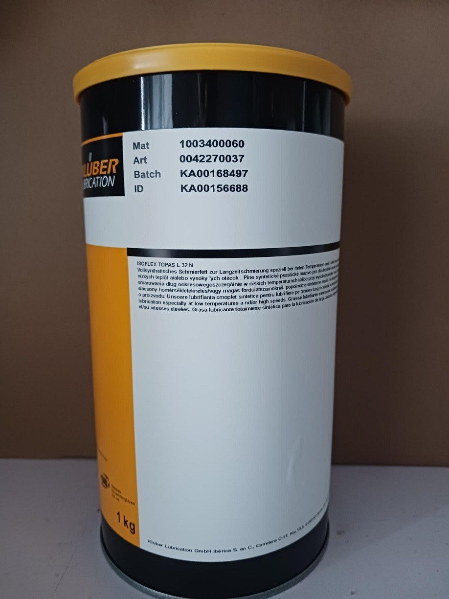 KLUBER Lubrication ISOFLEX TOPAS L 32 N Grease 1Kg (2.2 LB)  free shipping