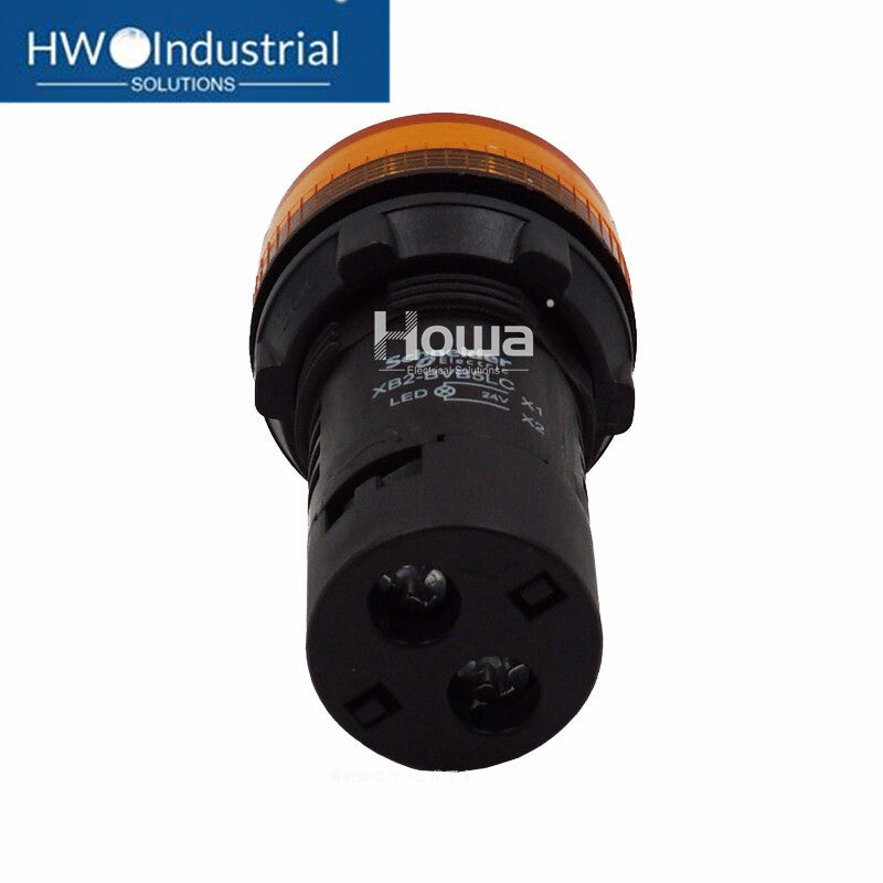 2pcs  Electric LED Yellow Signal Indicator Light XB2-BVB5LC XB2BVB5LC 24V