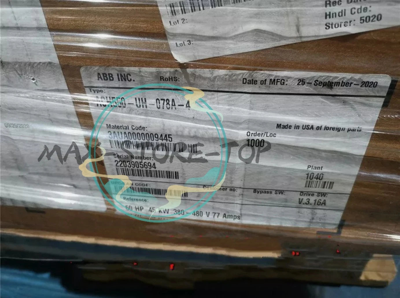 1PC ACH550-UH-078A-4 AC DRIVE ACH550-UH-078A-4 3AUA0000009445 #jiau