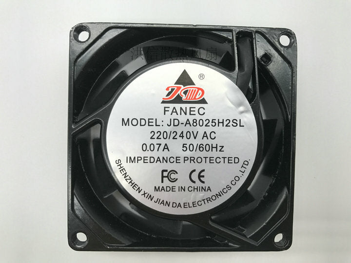 1pcs  JD FANEC JD-A8025H2SL 220/240V 0.07A 80*25MM fan