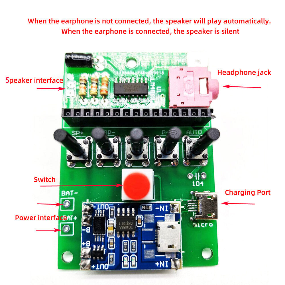 Fm Digital Radio Kit Diy Fm Radio Kit with Power Amplifier with Shell Speaker