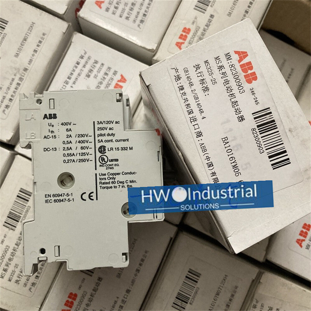 1/piece  ABB Motor Protection Circuit Breaker MS325-25A + HK-11 One Set
