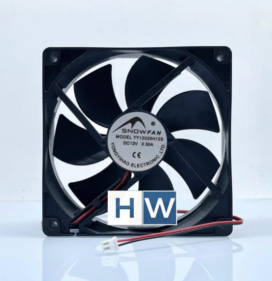 1PC SNOWFAN YY-12025H12S 2-wire 12025 12V 0.30A Chassis Cooling Fan