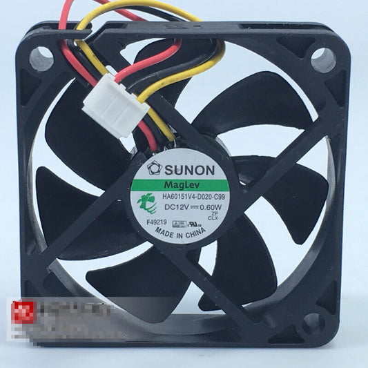 1pcs  SUNON HA60151V4-D020-G99 6015 12V 0.60W 6cm ultra-quiet fan 3pin