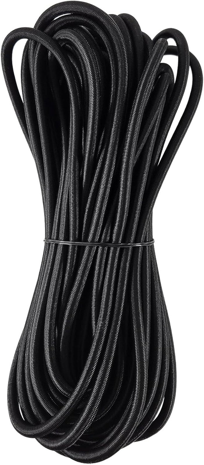 Bungee Shock Cord, 1/4" Diameter 50Ft Length Elastic Rope String for Kayak, Blac